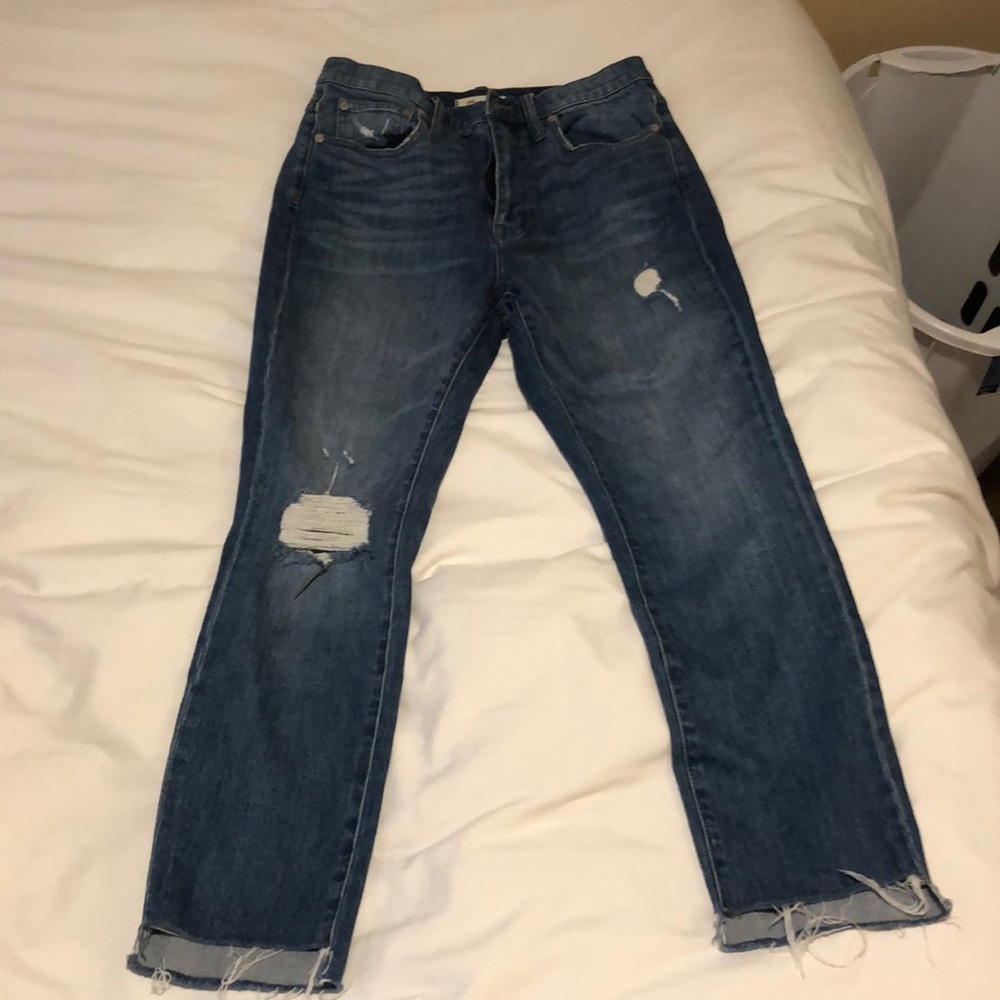 Madewell the high-rise slim boyjean